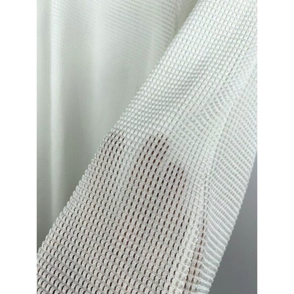 Jordan Taylor Beach Pant M Mesh Pool Cream White Swimsuit Cover Up Crochet Sheer - Picture 6 of 7